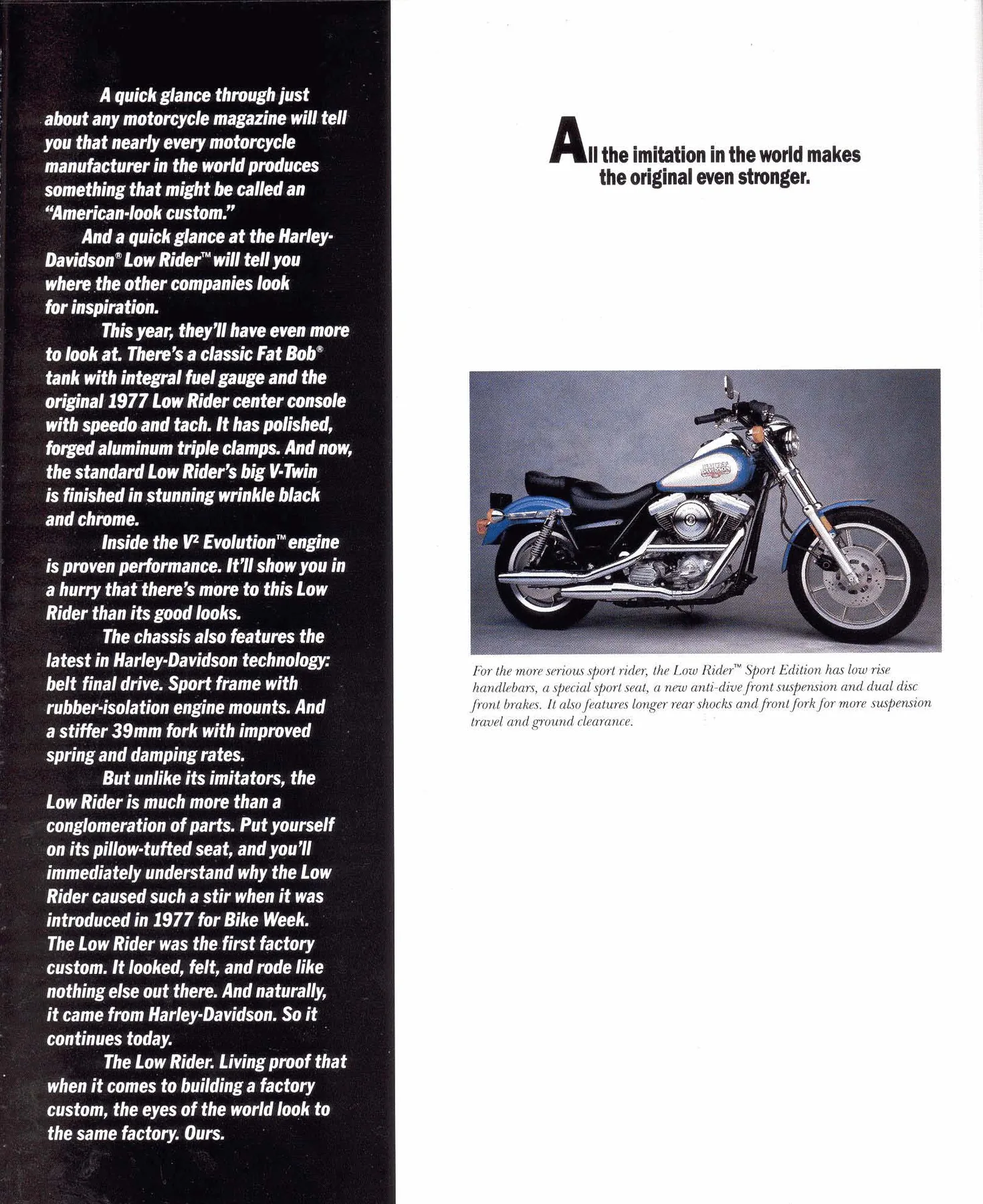 Page 14 from the 1988 Harley-Davidson models catalog
