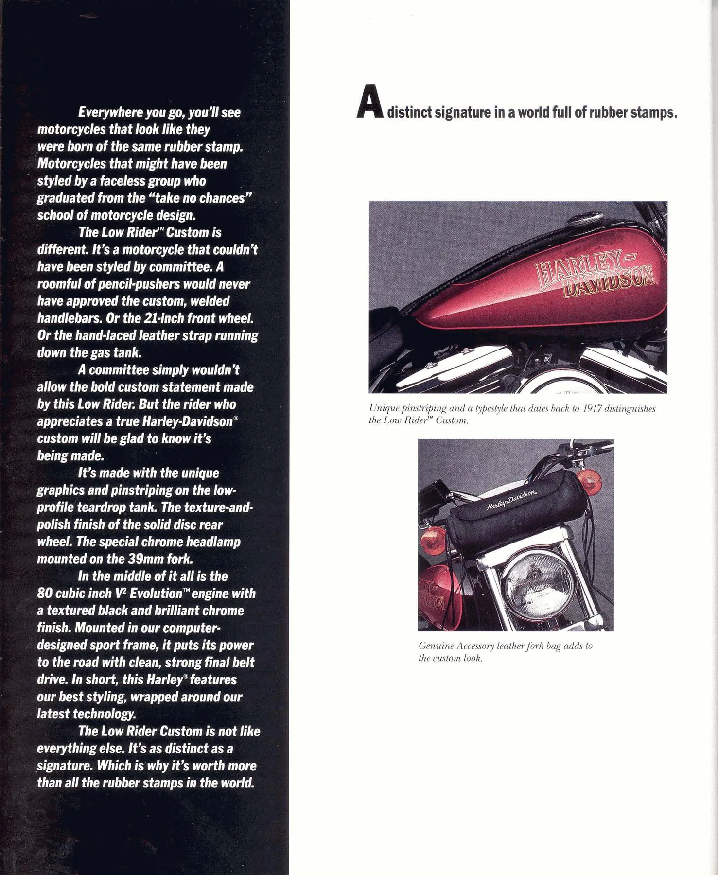 Page 17 from the 1988 Harley-Davidson models catalog