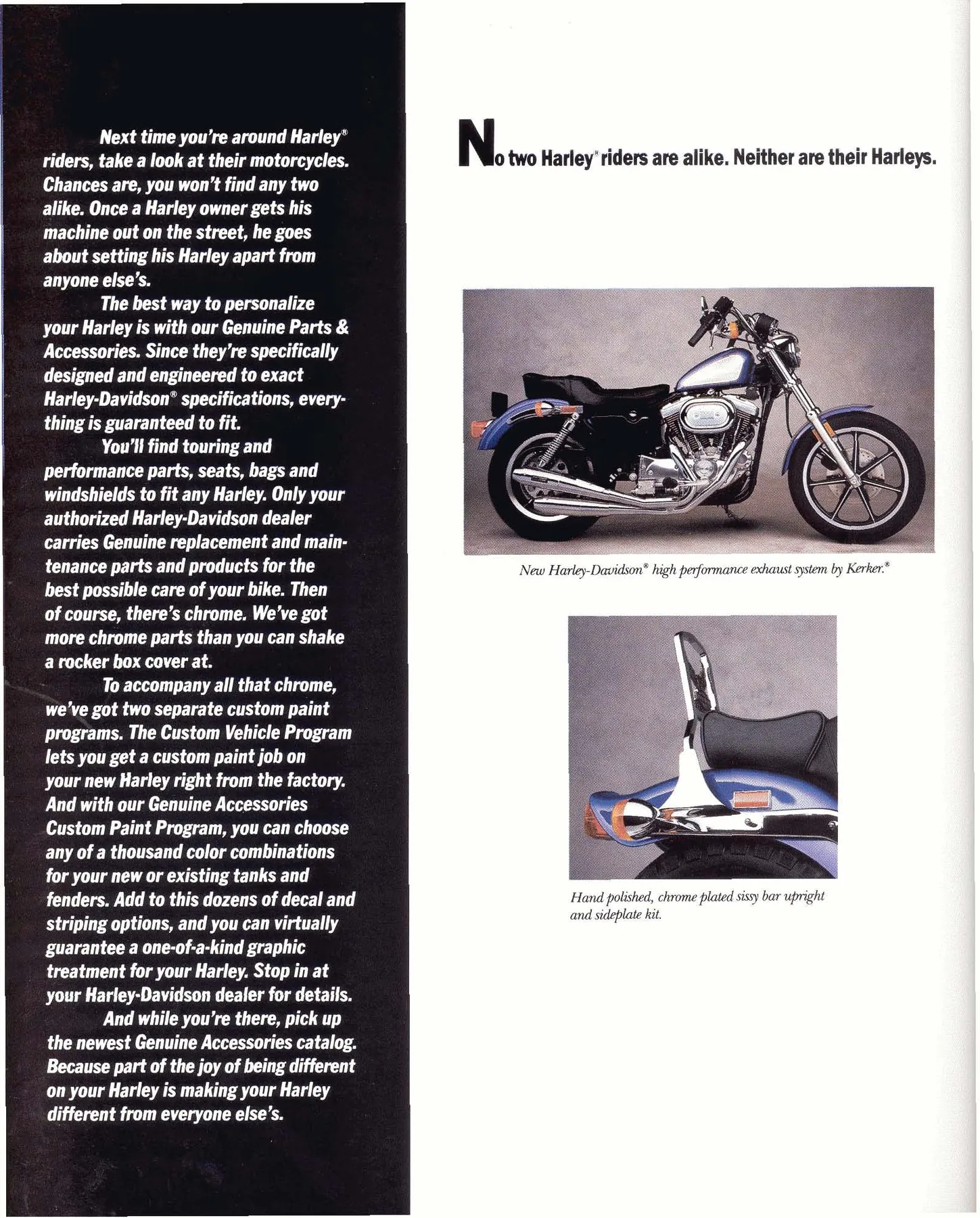 Page 32 from the 1988 Harley-Davidson models catalog