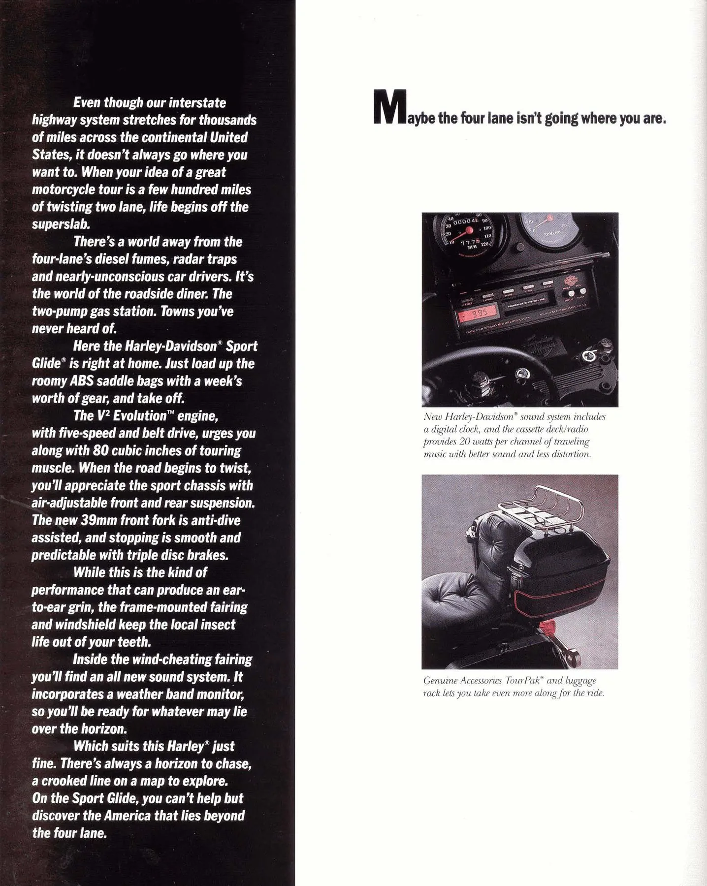 Page 36 from the 1988 Harley-Davidson models catalog