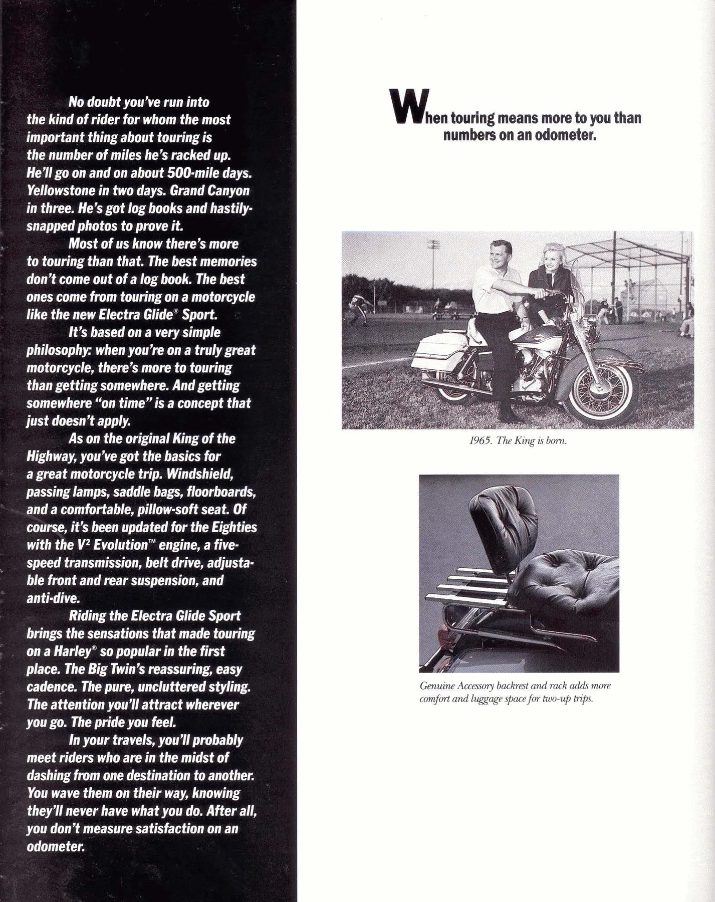 Page 38 from the 1988 Harley-Davidson models catalog