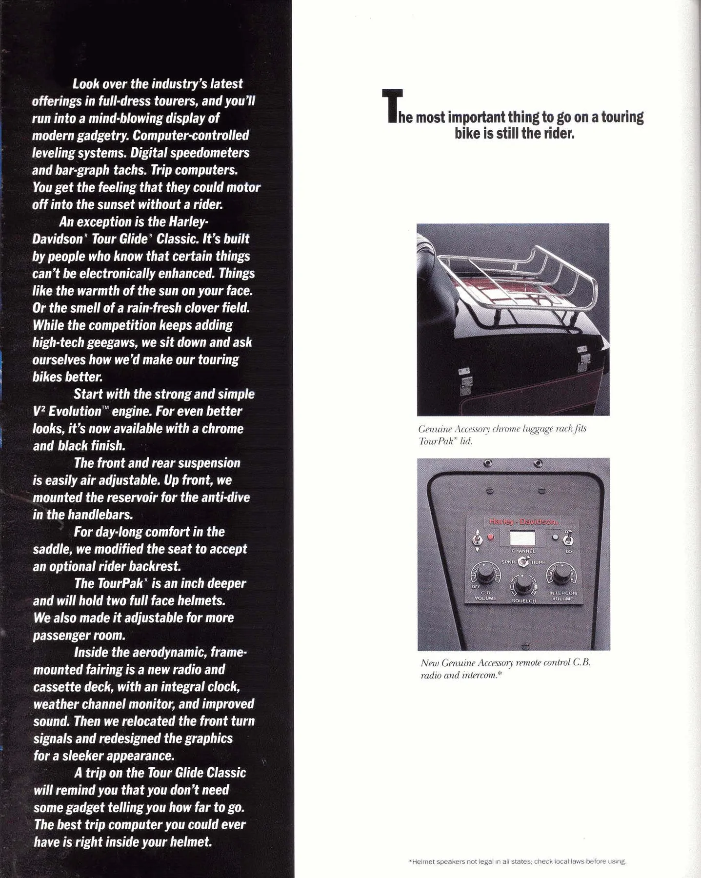 Page 43 from the 1988 Harley-Davidson models catalog