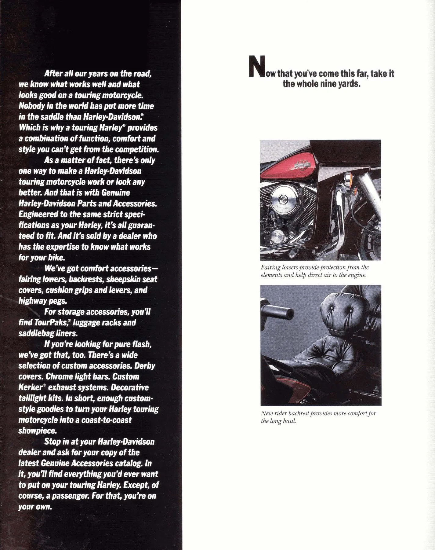 Page 44 from the 1988 Harley-Davidson models catalog