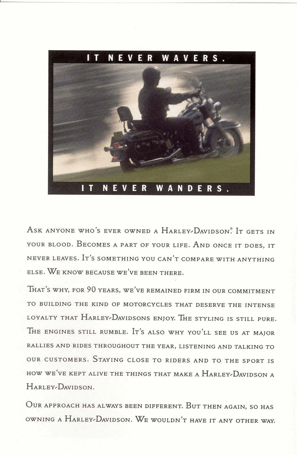 Page 02 from the 1993 Harley-Davidson models catalog