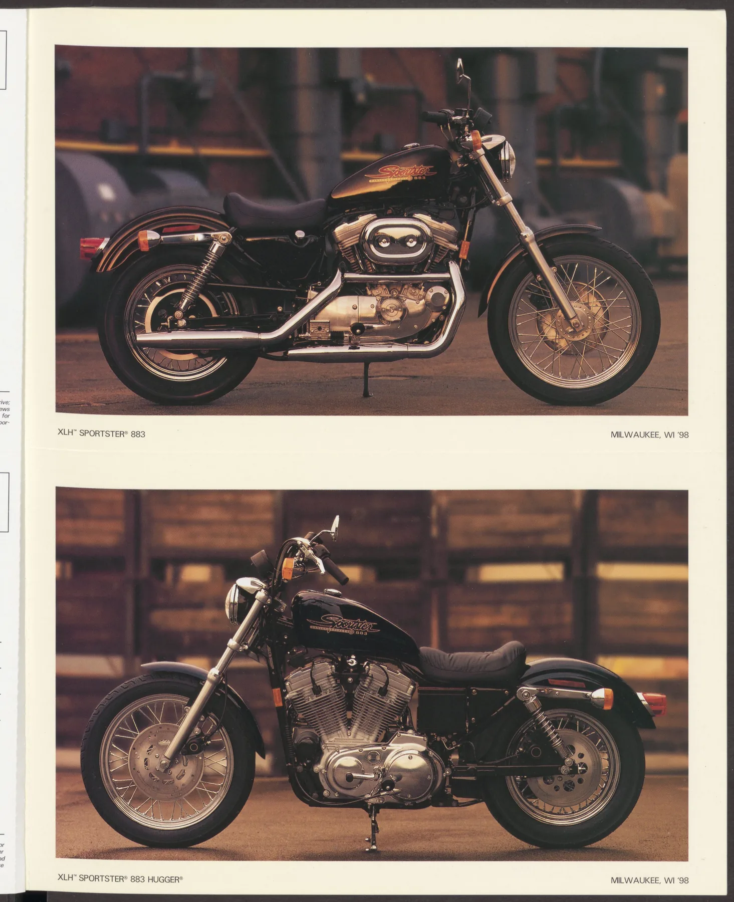 Page 18 from the 1998 Harley-Davidson models catalog
