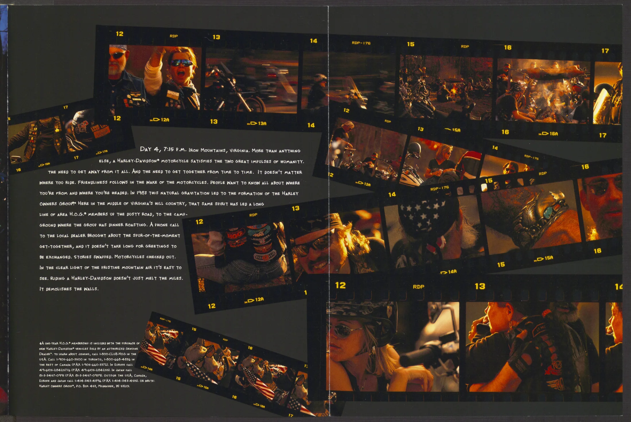 Page 44 from the 1998 Harley-Davidson models catalog