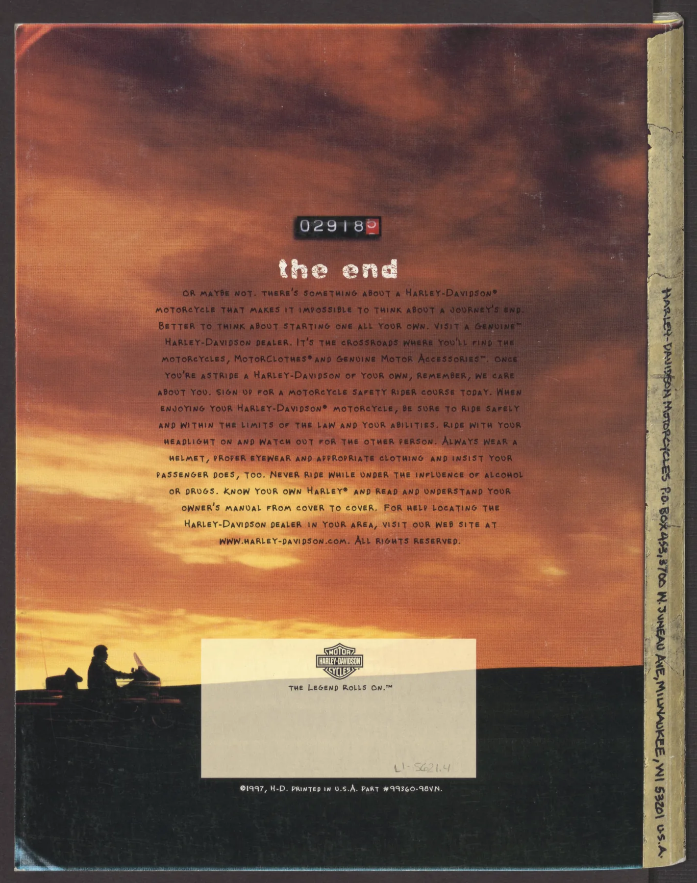 Page 52 from the 1998 Harley-Davidson models catalog