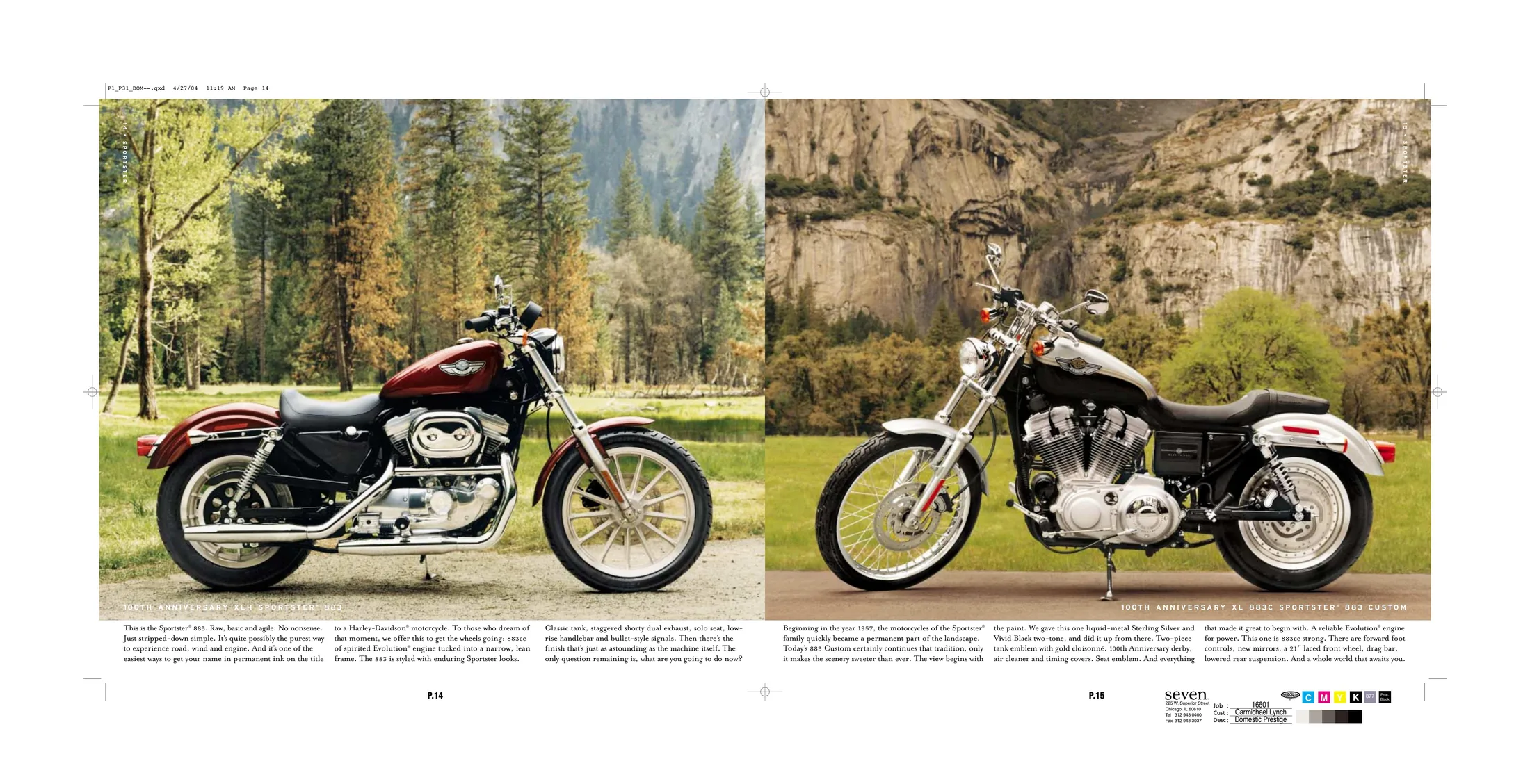 Page 10 from the 2003 Harley-Davidson domestic lit book