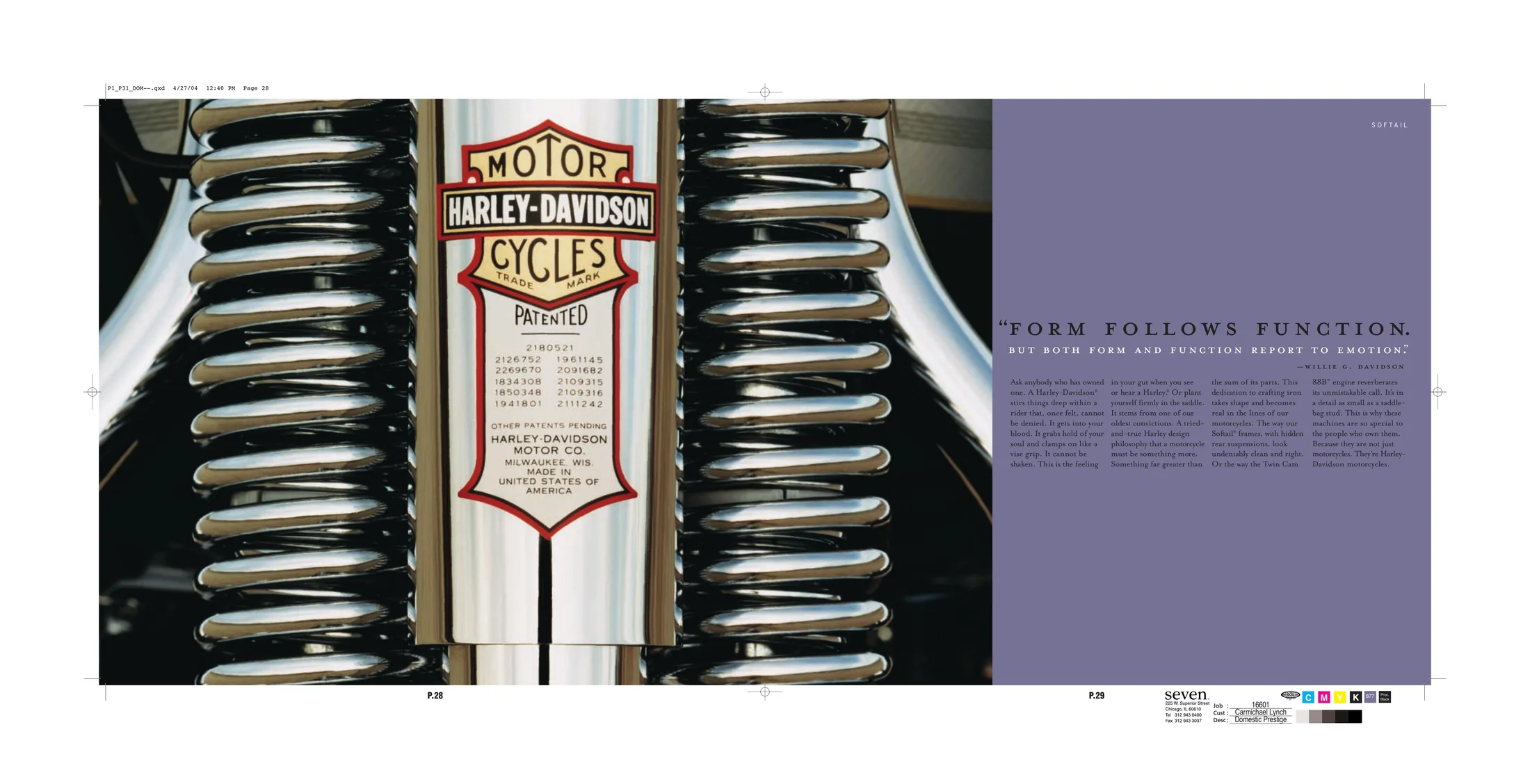 Page 17 from the 2003 Harley-Davidson domestic lit book