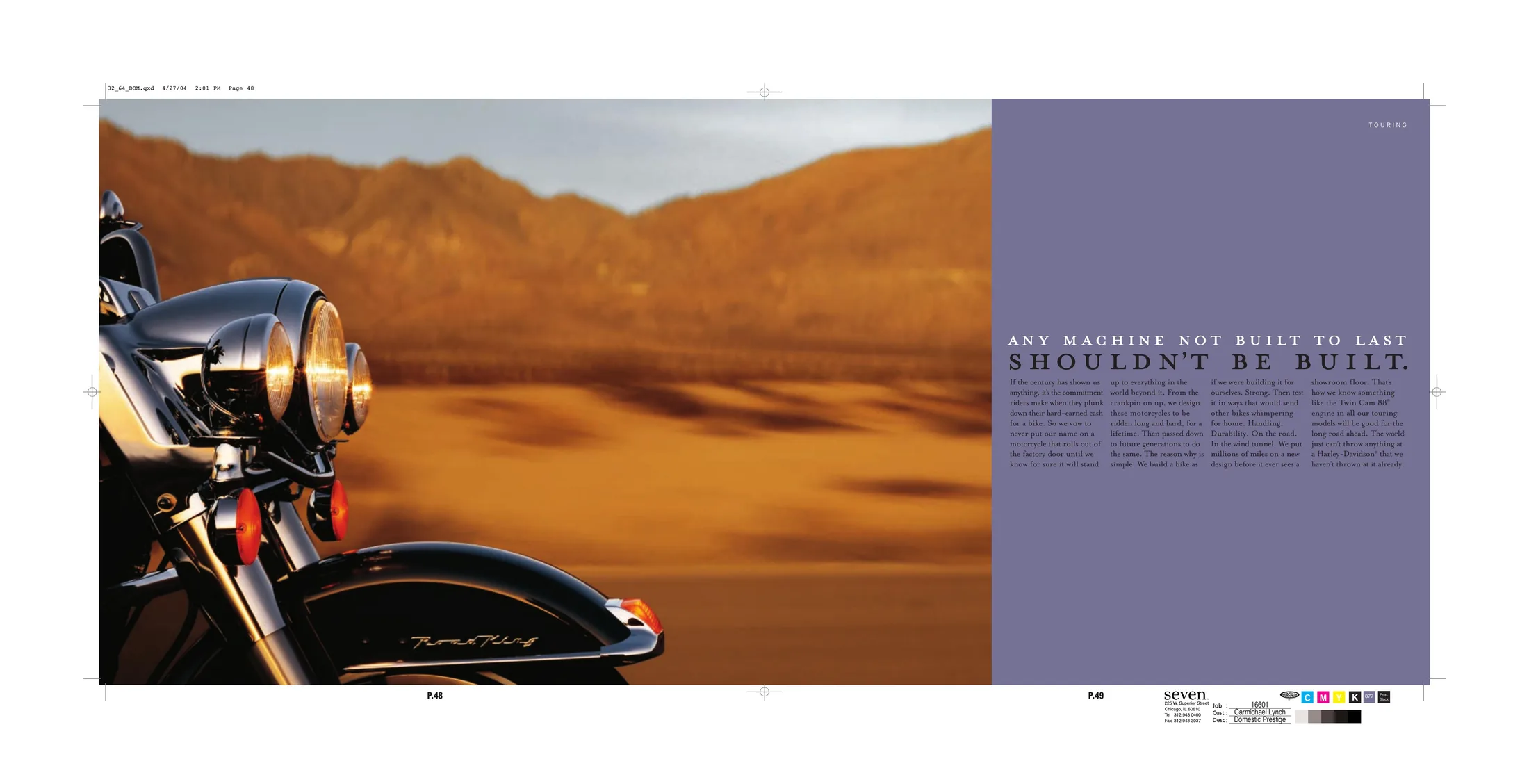 Page 27 from the 2003 Harley-Davidson domestic lit book